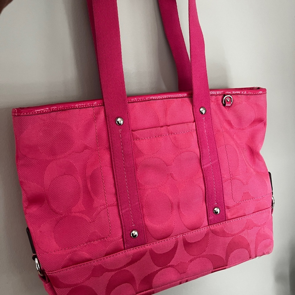 Pink Signature Tote Bag
